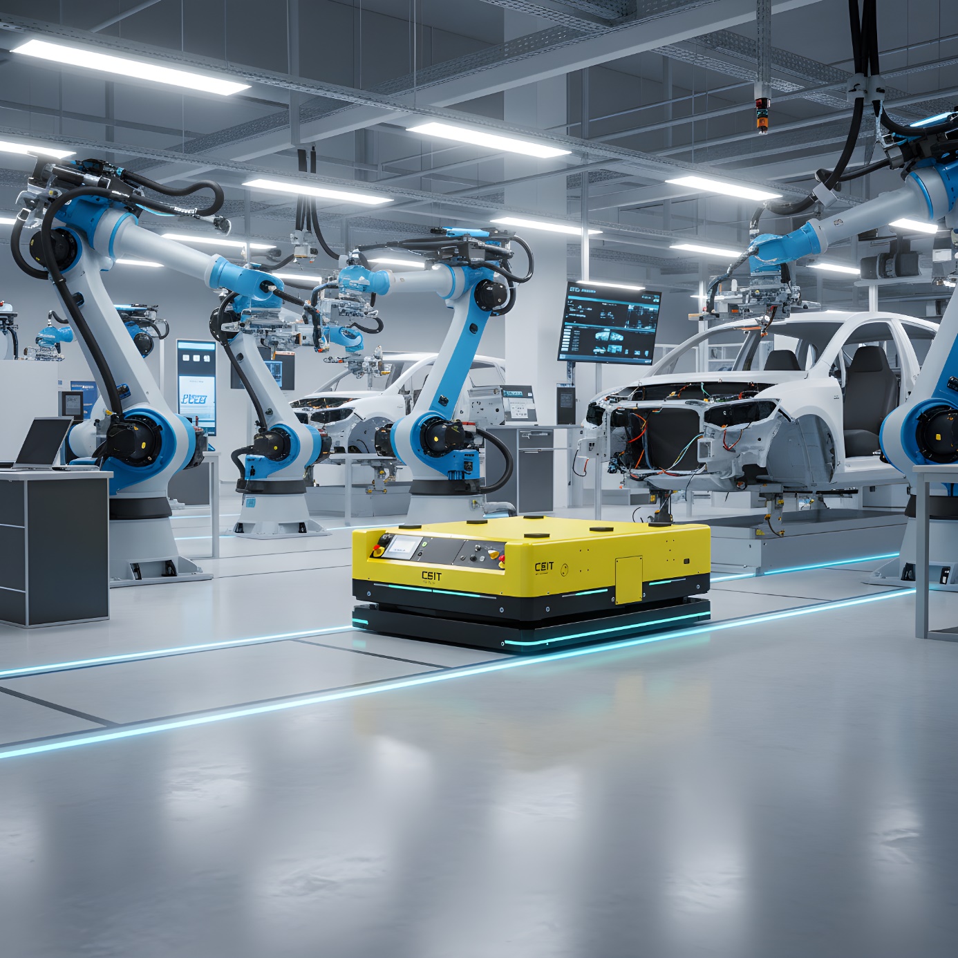 Rewolucja w ciężkim transporcie: Zaawansowane AGV zmniejszają ryzyko w produkcji baterii