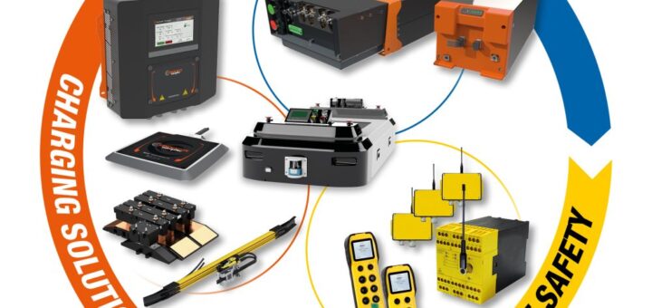 Indukcyjne i przewodzące ładowanie baterii AGV