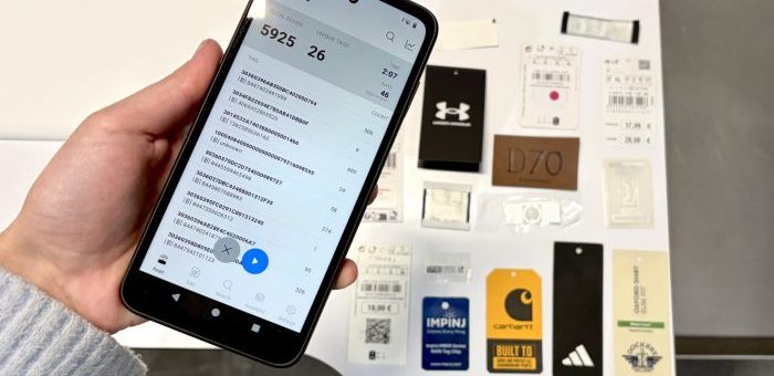 Aplikacja do inspekcji tagów RFID uruchomiona